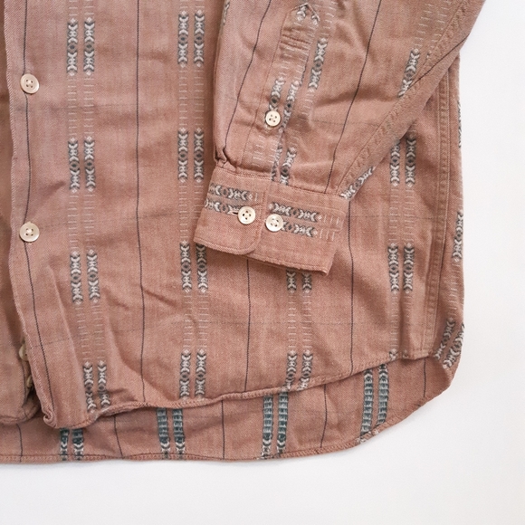 Vintage faded southwestern style stripe patterned shirt made in Japan - Picture 6 of 7